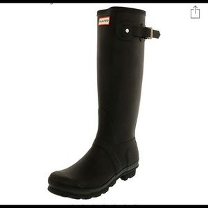 black hunter rain boots